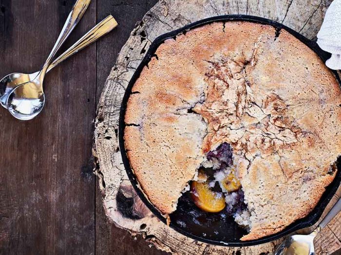 21-pie Peach Blueberry Cobbler